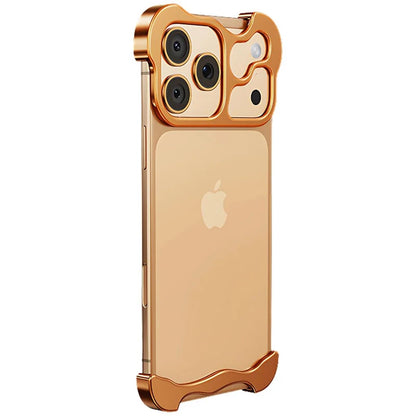 Frameless Metal Bumper Corner Case for iPhone