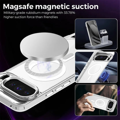 Funda Magnética Transparente de Lujo para Google Pixel