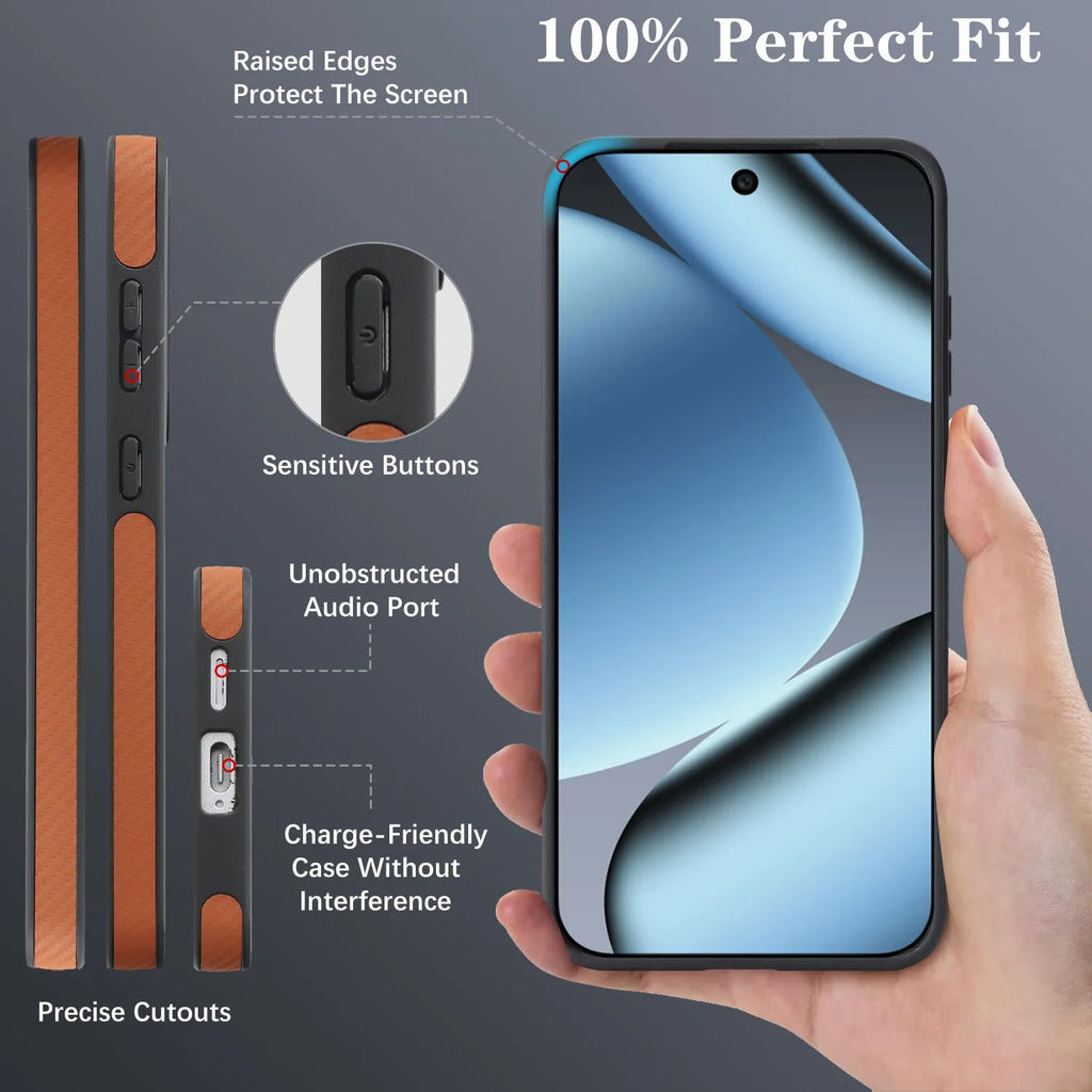 Carbon Elite | Magnetic Leather Case
