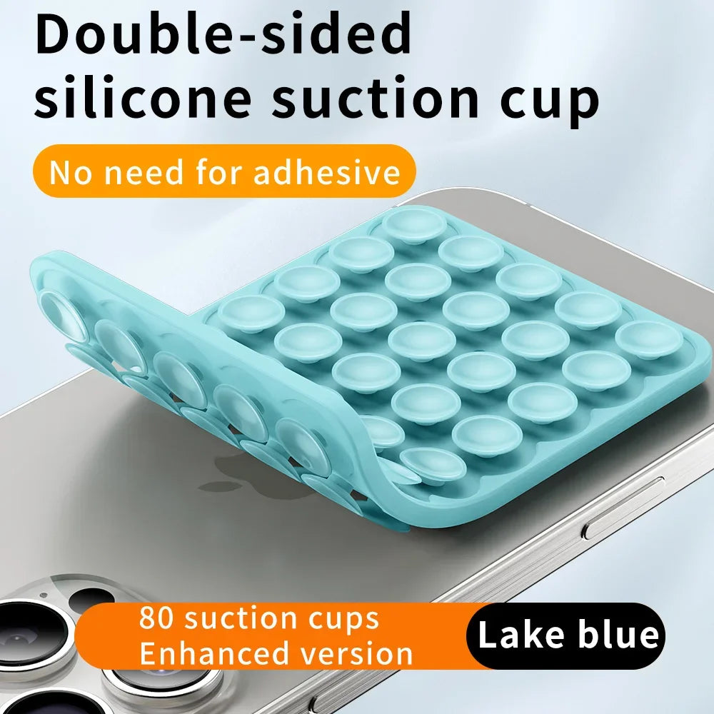 Double-Sided Silicone Suction Phone Pad