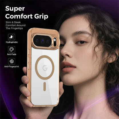 Funda Magnética Transparente de Lujo para Google Pixel