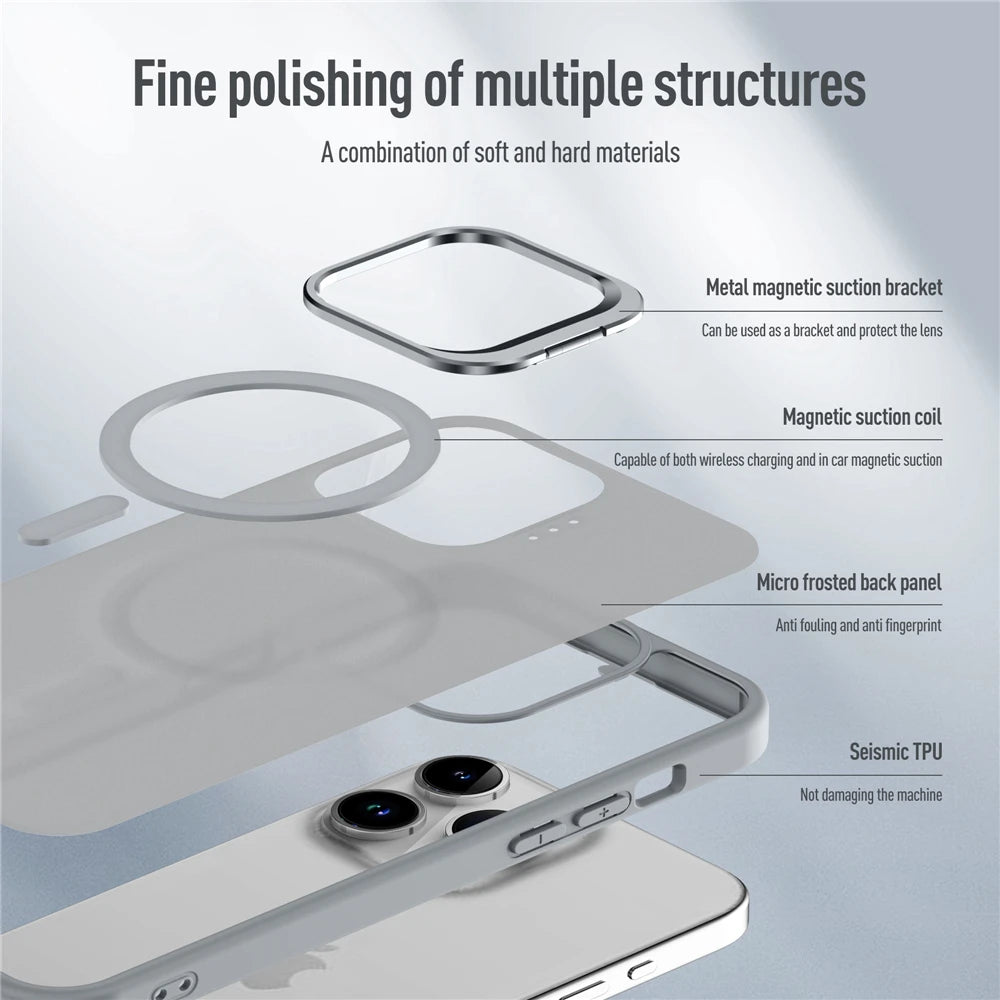 MagSafe Metal Lens Stand iPhone Case