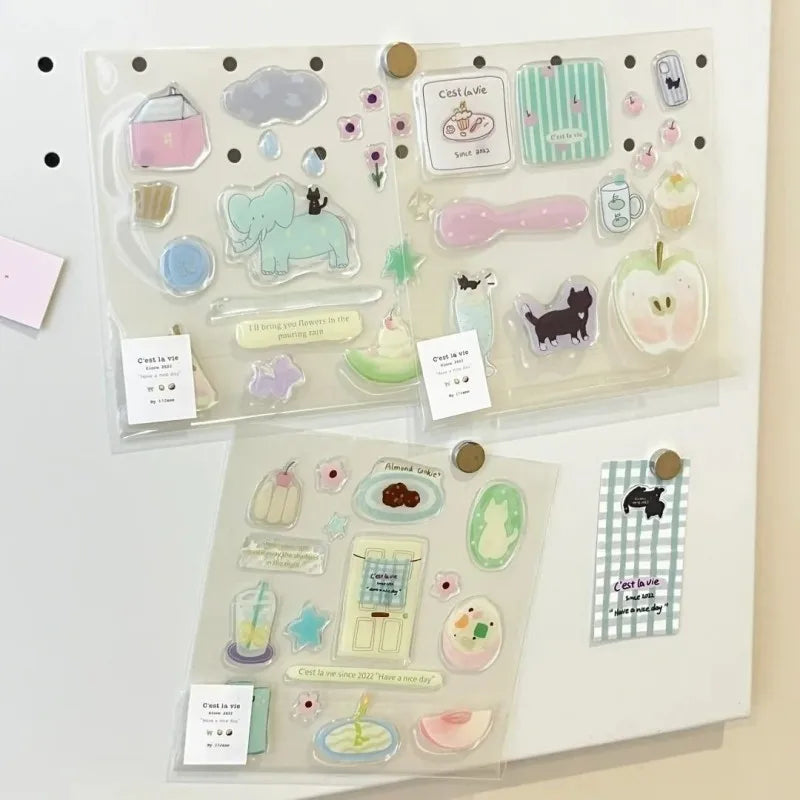 Kawaii Bloom | 3D Decorative Sticker Set