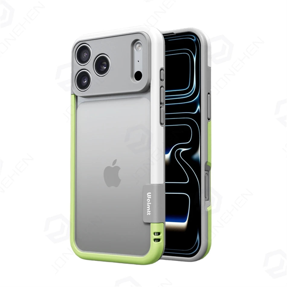 New Silicone Frame Slim Bare-bones Feel Case For iPhone 17 16 15 14 Pro Max Camera Full-pack TPU Bumper Shockproof Protect Cover