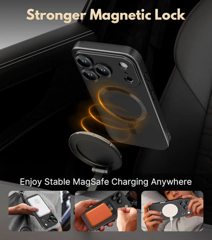 MagSafe Shockproof Matte iPhone Case with Camera Protector