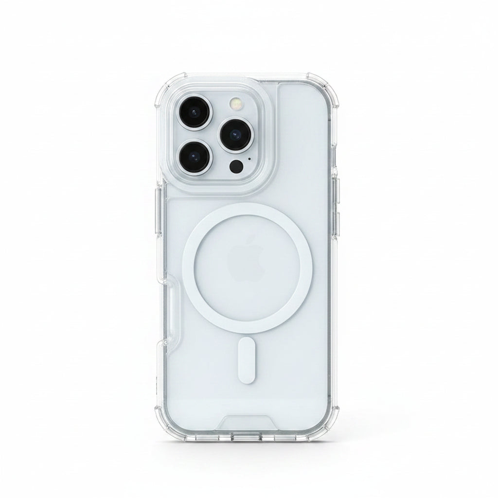 Neon Clear MagSafe Shockproof iPhone Case