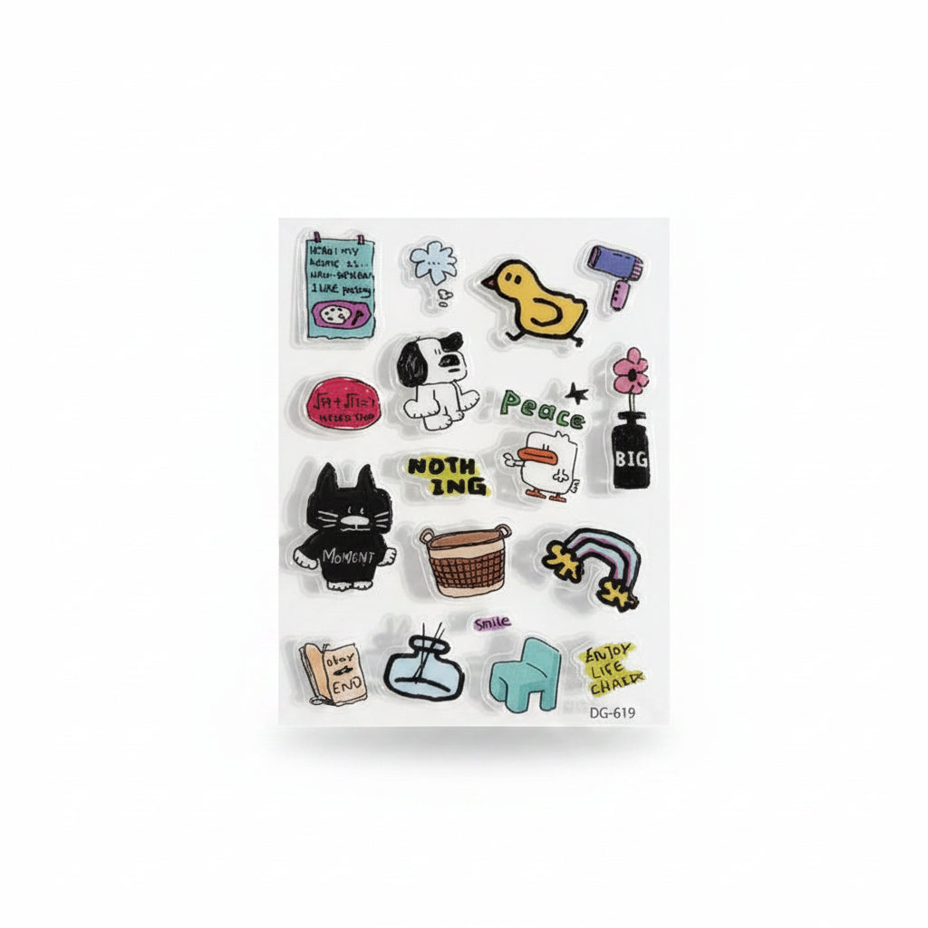 Kawaii 3D Jelly Phone Case Stickers