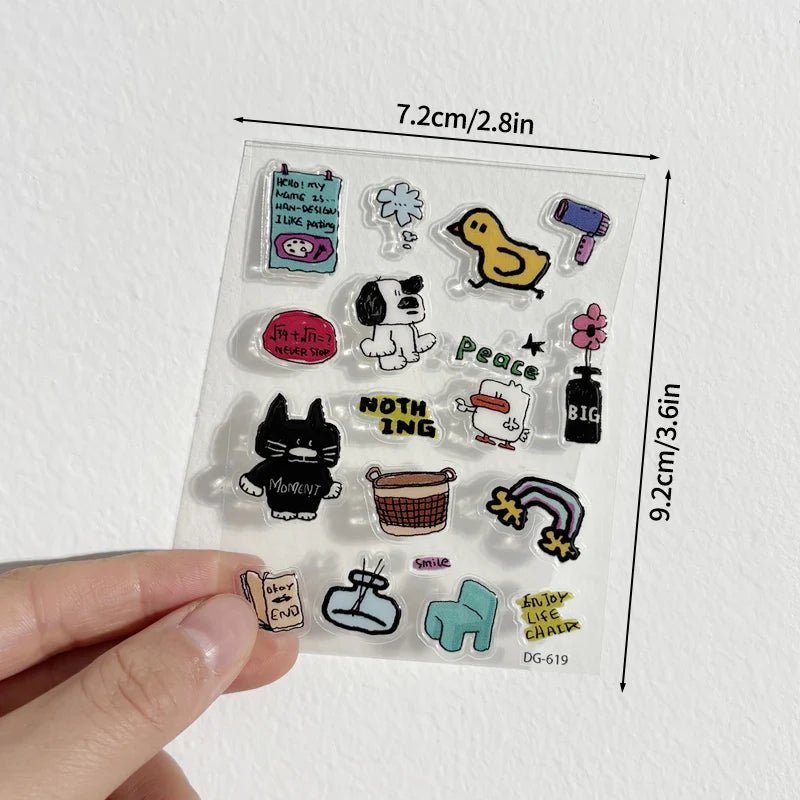 Kawaii Bloom | 3D Decorative Sticker Set