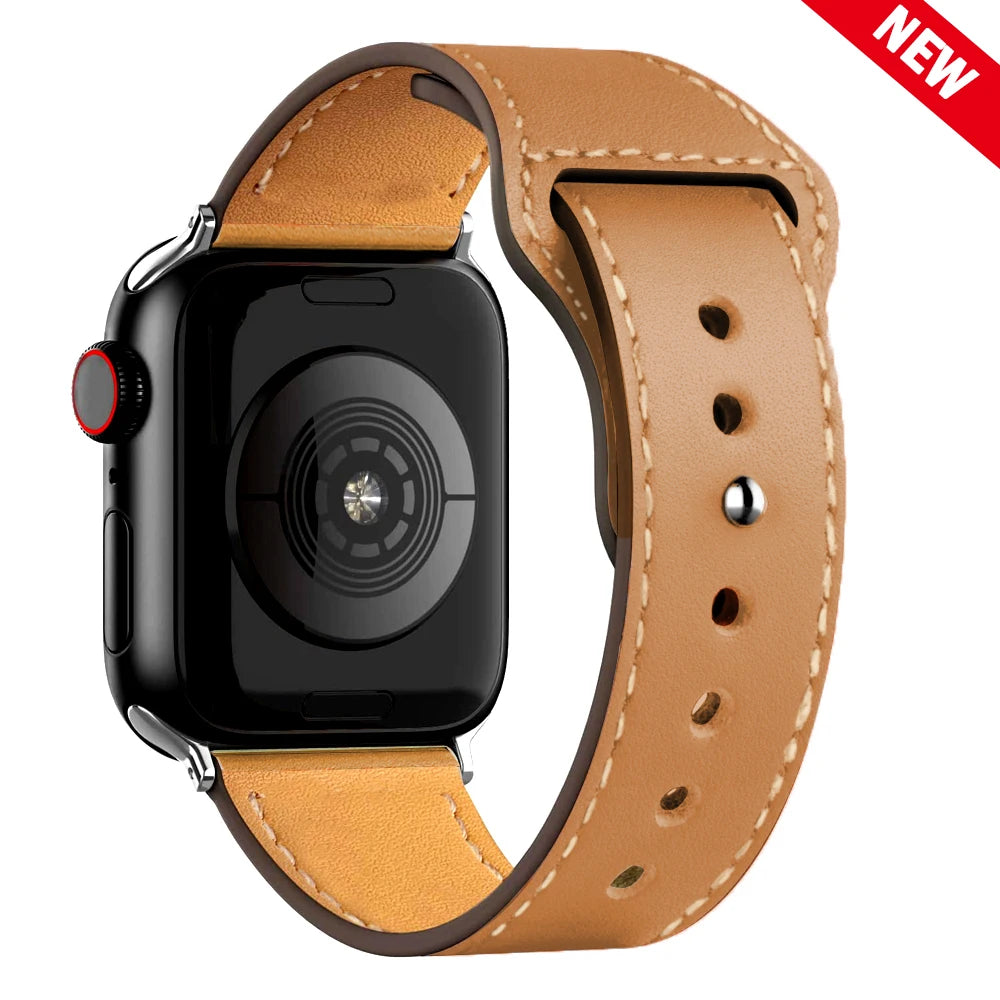 Classic Leather Apple Watch Band