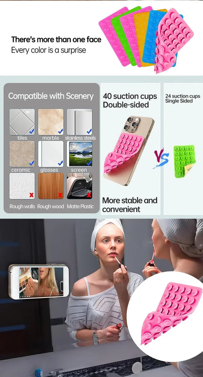 Silicone Suction Cup Phone Holder Pad