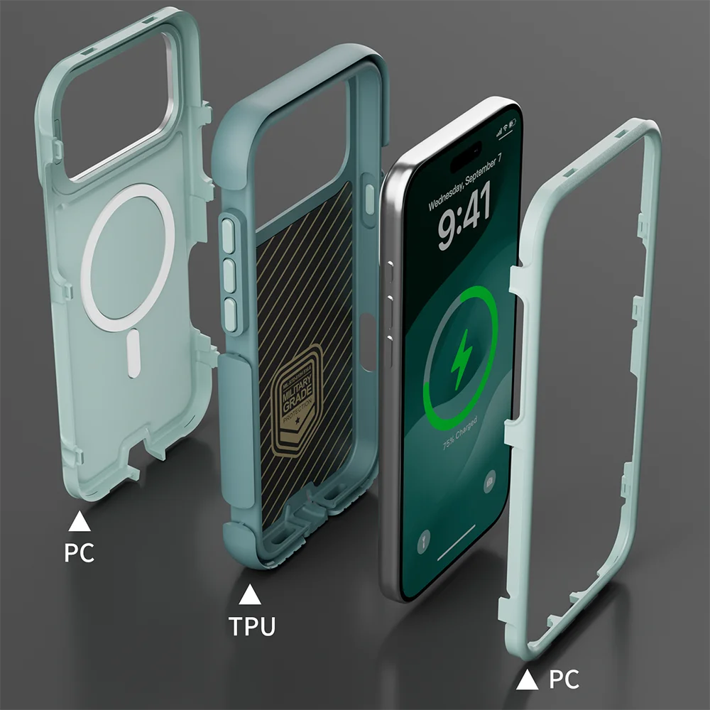 Heavy Duty MagSafe Metal Ring iPhone Case