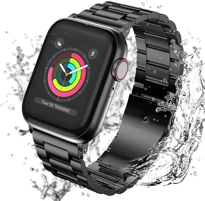 Stainless Steel Strap for Apple Watch band 44mm 45mm 38-42-40-41mm Metal link Bracelet iWatch series 10 8 7 6 5 4 3 se Ultra 49m