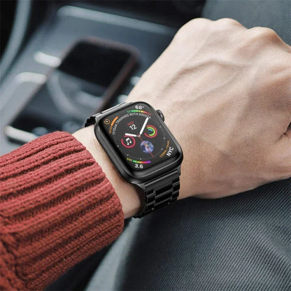 Stainless Steel Strap for Apple Watch band 44mm 45mm 38-42-40-41mm Metal link Bracelet iWatch series 10 8 7 6 5 4 3 se Ultra 49m