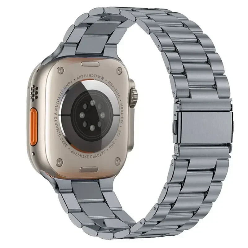 Stainless Steel Strap for Apple Watch band 44mm 45mm 38-42-40-41mm Metal link Bracelet iWatch series 10 8 7 6 5 4 3 se Ultra 49m