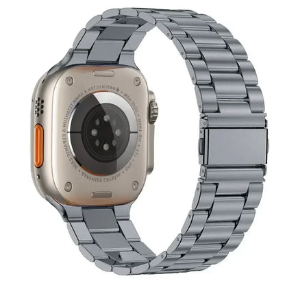 Stainless Steel Strap for Apple Watch band 44mm 45mm 38-42-40-41mm Metal link Bracelet iWatch series 10 8 7 6 5 4 3 se Ultra 49m