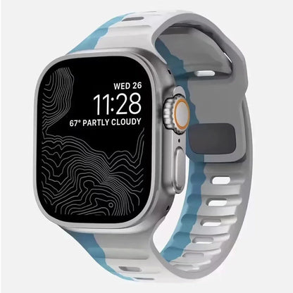 Soft Silicone Band For Apple Watch Band Ultra 49mm 44mm 45mm 46mm 41mm 42 38mm Sport Watchband iwatch Series 10 8 7 6 5 Bracelet