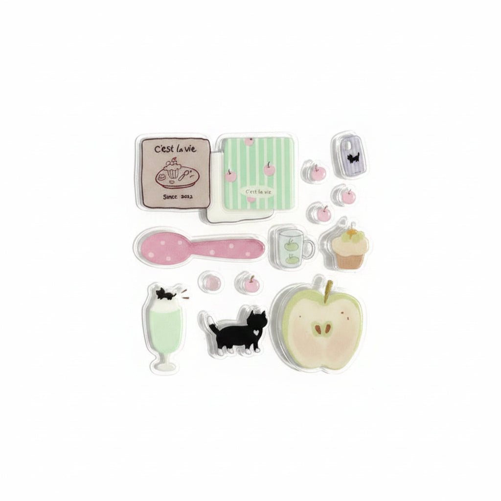 Kawaii 3D Jelly Phone Case Stickers