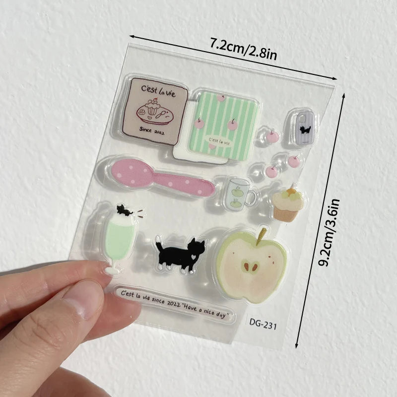 Kawaii Bloom | 3D Decorative Sticker Set