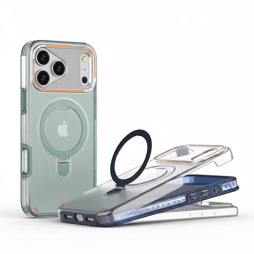 3-in-1 MagSafe Magnetic Ring Stand iPhone Case