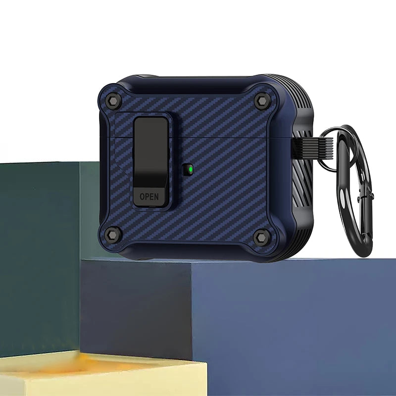 Security Lock Shockproof AirPods Case