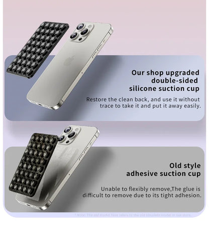 Double-Sided Silicone Suction Phone Pad