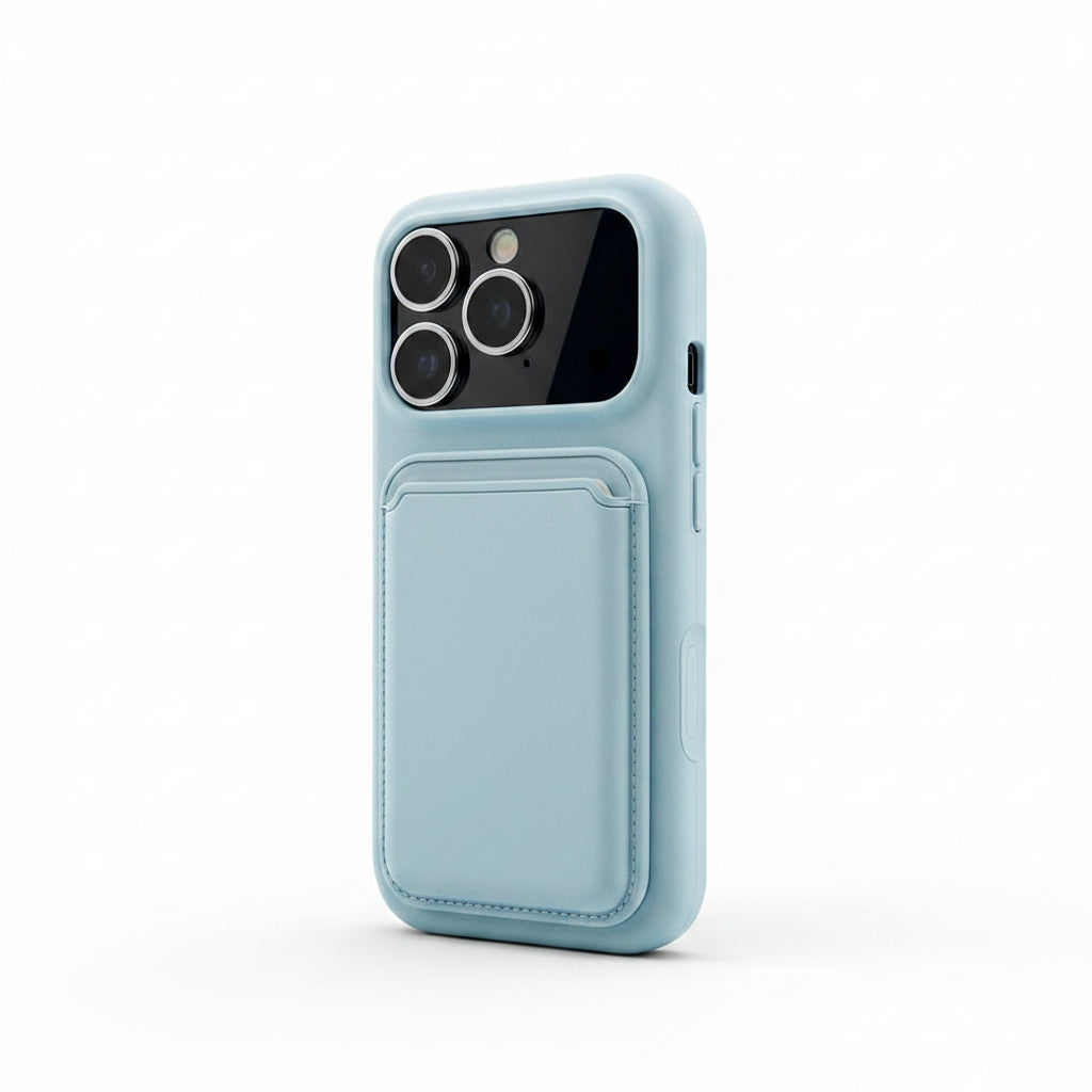 Luxury Silicone Card Holder iPhone Case