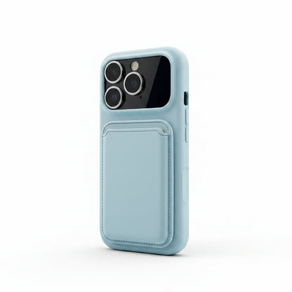 Luxury Silicone Card Holder iPhone Case