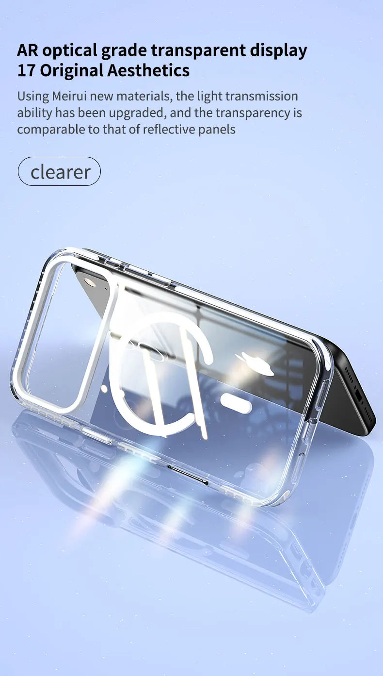Luxury Clear MagSafe iPhone Case