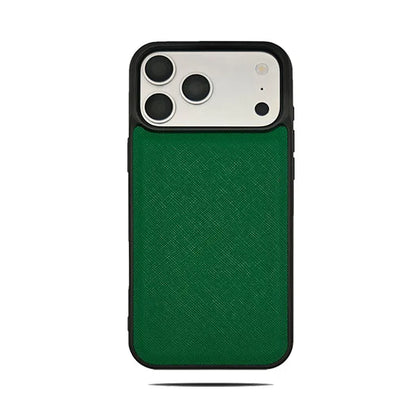 Saffiano PU Leather Luxury iPhone Case