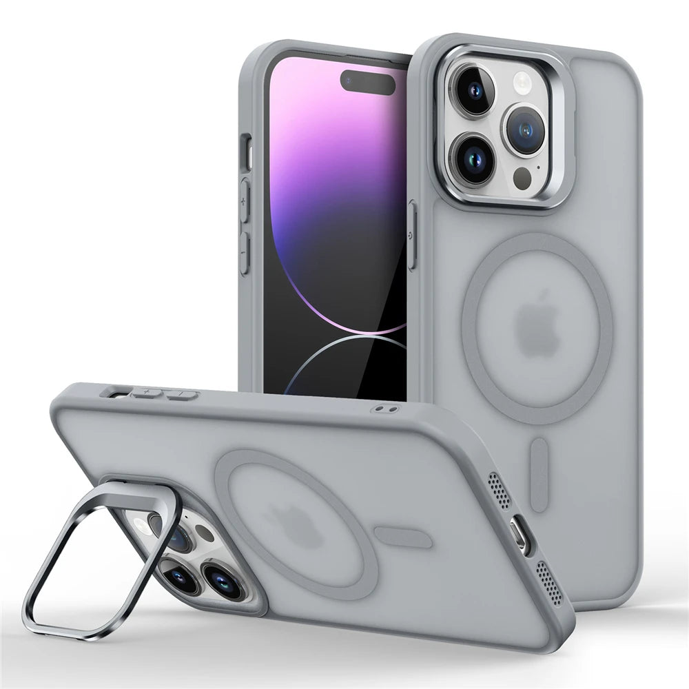 MagSafe Metal Lens Stand iPhone Case