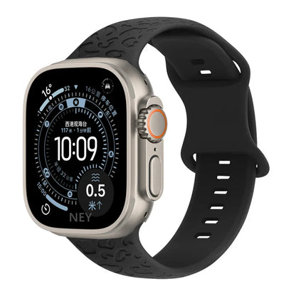 Engraved Silicone Apple Watch Band