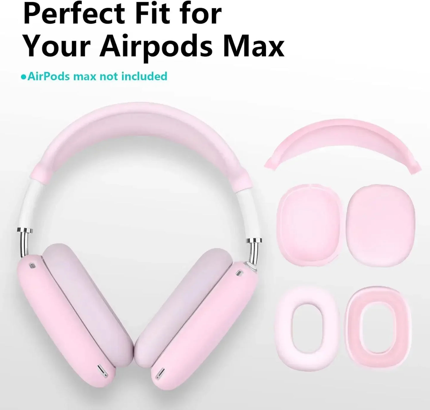 3-Piece Silicone Protective Case for AirPods Max