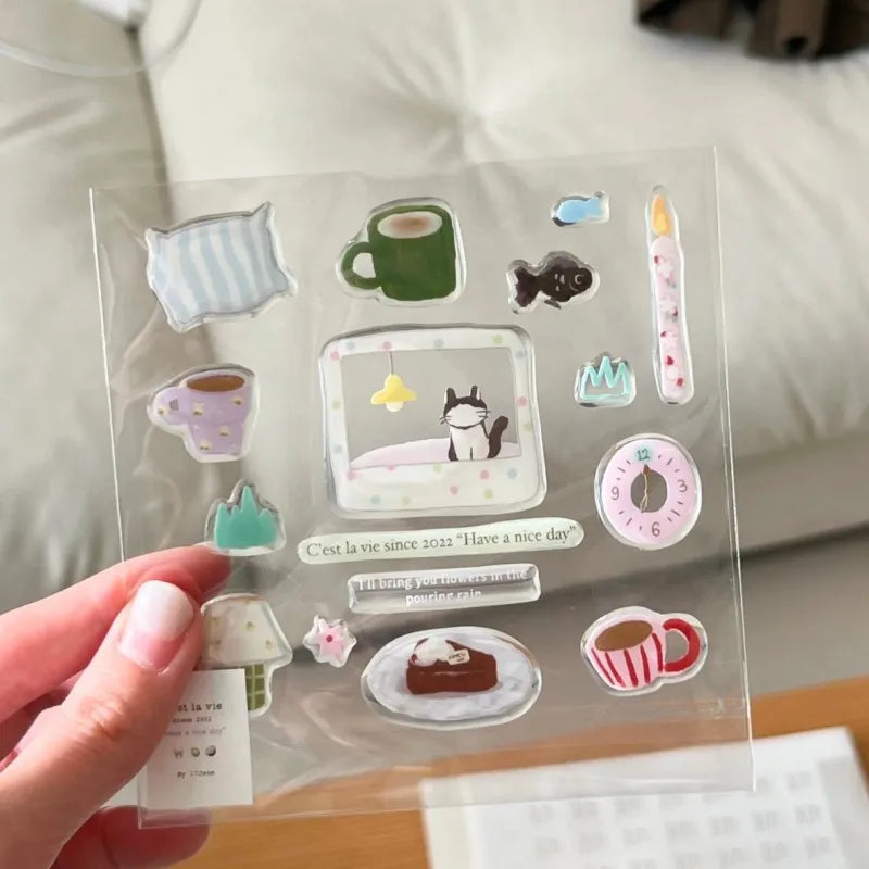 Kawaii Bloom | 3D Decorative Sticker Set