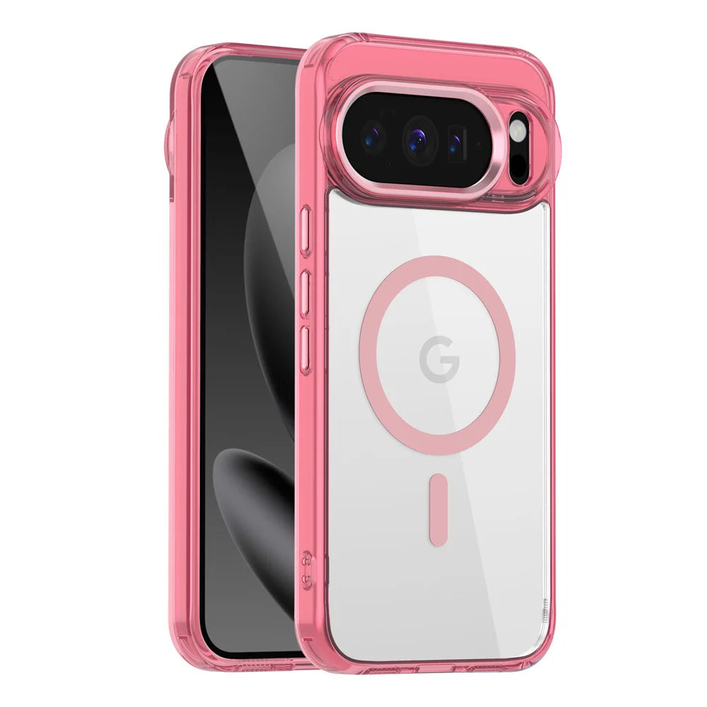 Funda Magnética Transparente de Lujo para Google Pixel