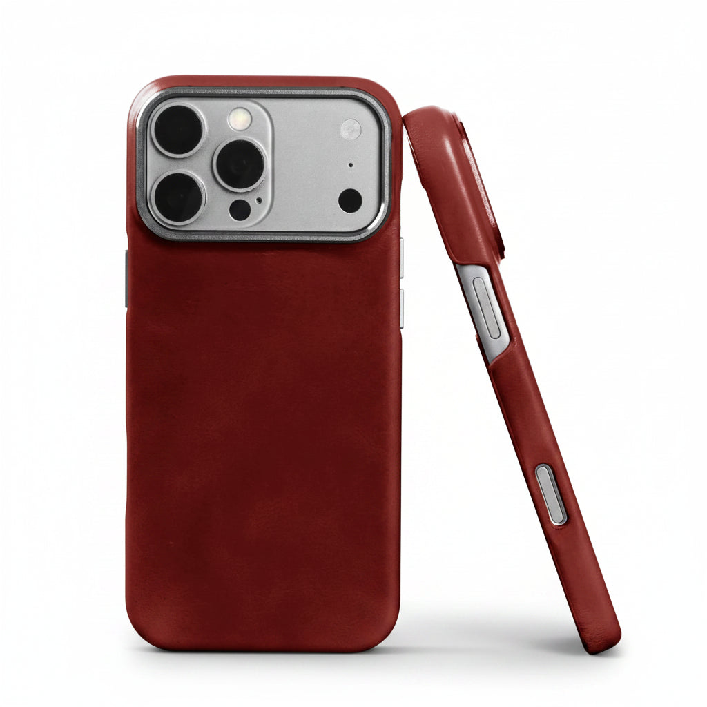 Luxury Genuine Leather MagSafe iPhone Case