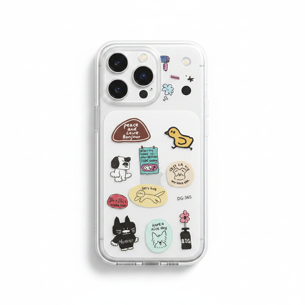 Kawaii 3D Jelly Phone Case Stickers