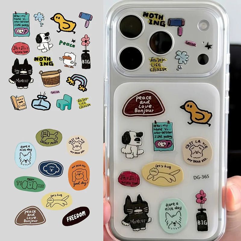 Kawaii Bloom | 3D Decorative Sticker Set