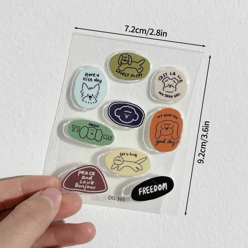 Kawaii Bloom | 3D Decorative Sticker Set