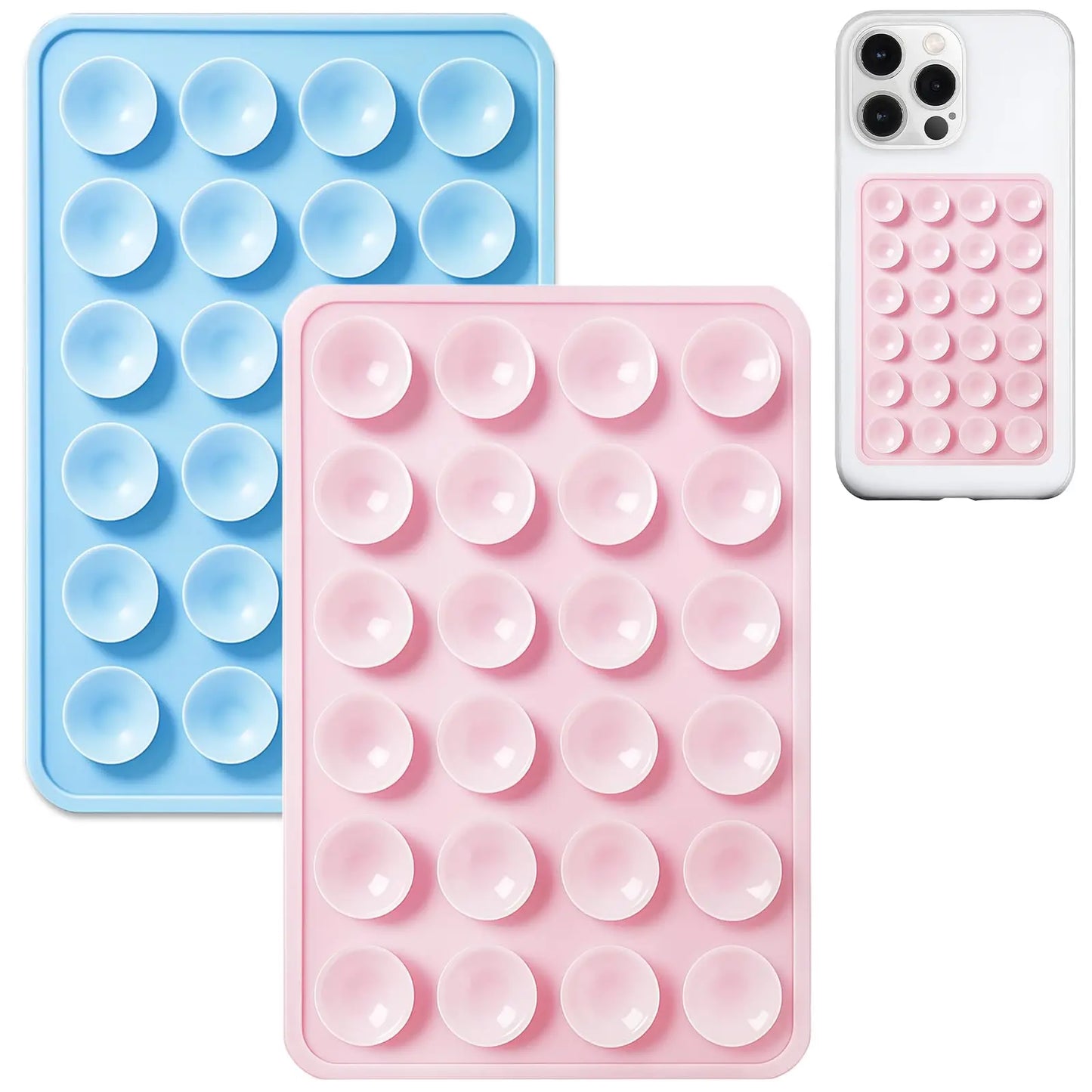 2-Pack Silicone Suction Phone Grip Mount