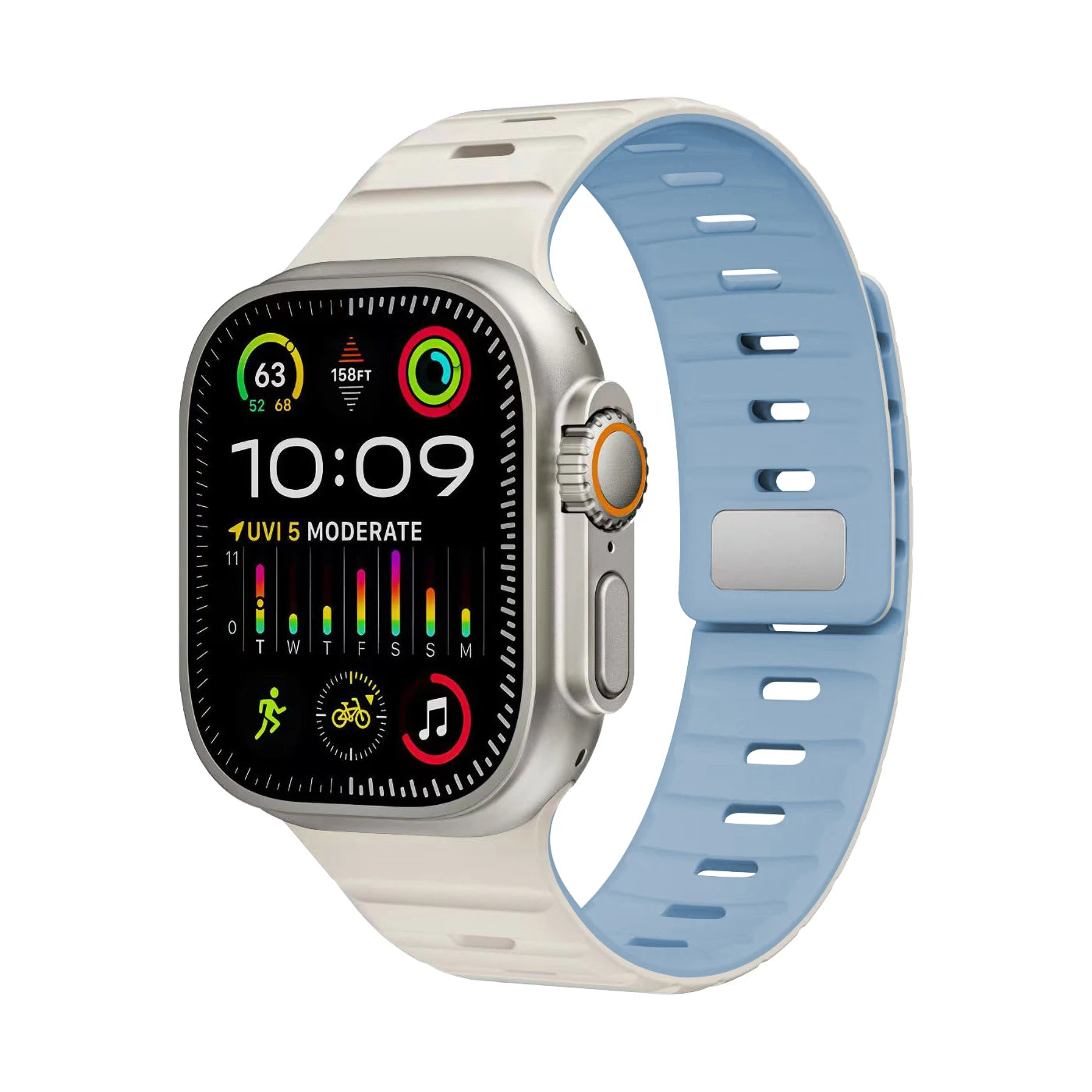 Magnetic Silicone Apple Watch Band