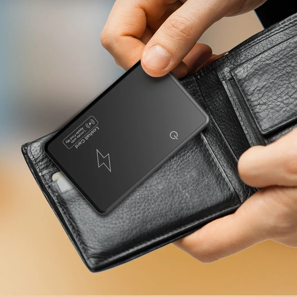 WalletTrack Pro | Rechargeable Smart Tracker Card