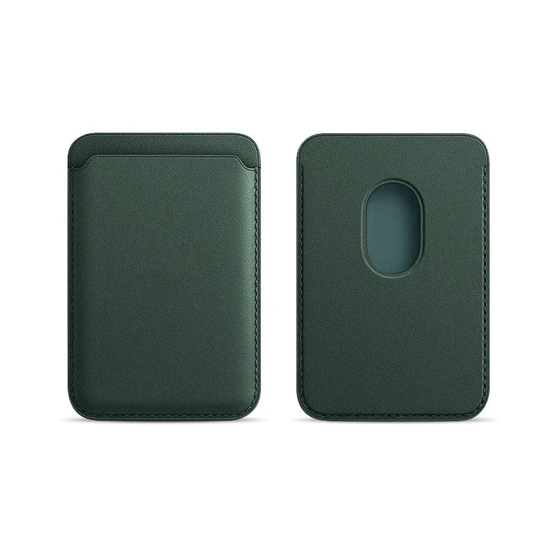 MagSafe Magnetic Leather Card Holder Case