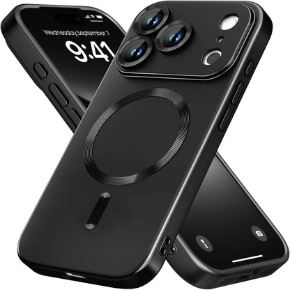 MagSafe Shockproof Matte iPhone Case with Camera Protector