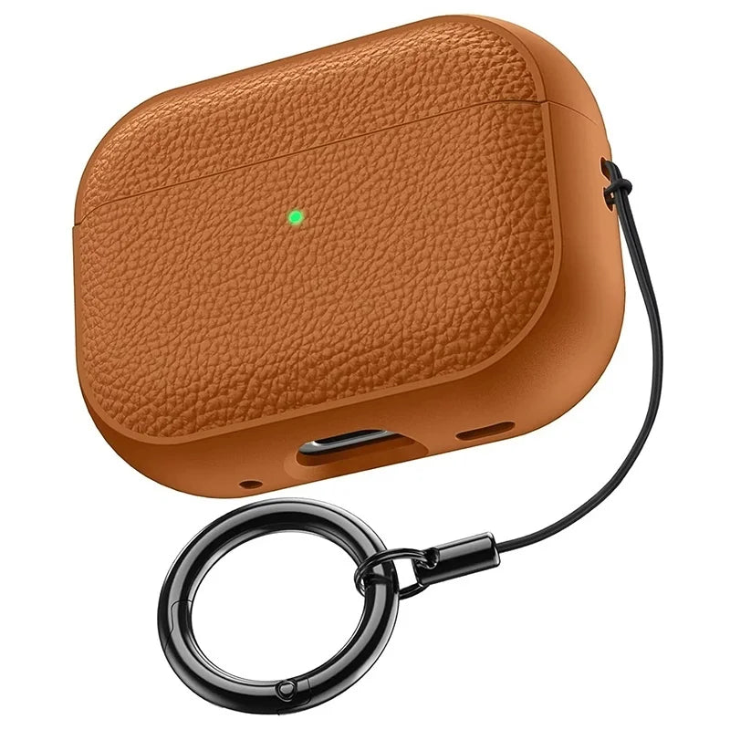 Funda protectora de cuero para AirPods