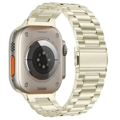 Stainless Steel Strap for Apple Watch band 44mm 45mm 38-42-40-41mm Metal link Bracelet iWatch series 10 8 7 6 5 4 3 se Ultra 49m