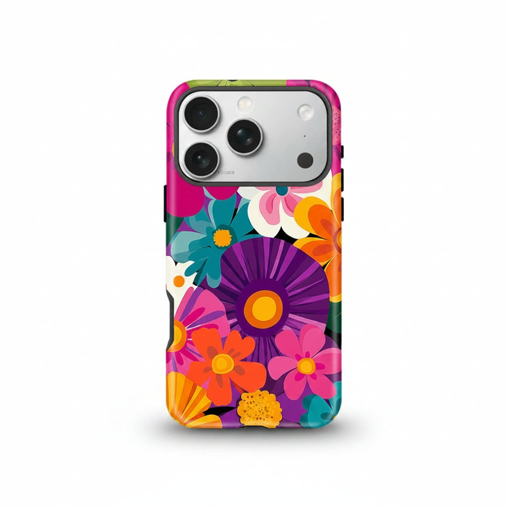 Colorful Floral MagSafe iPhone Case