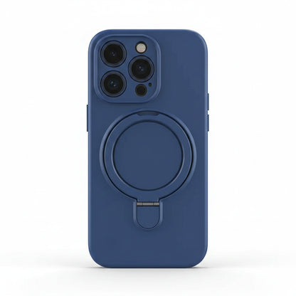 Liquid Silicone MagSafe Ring Stand iPhone Case