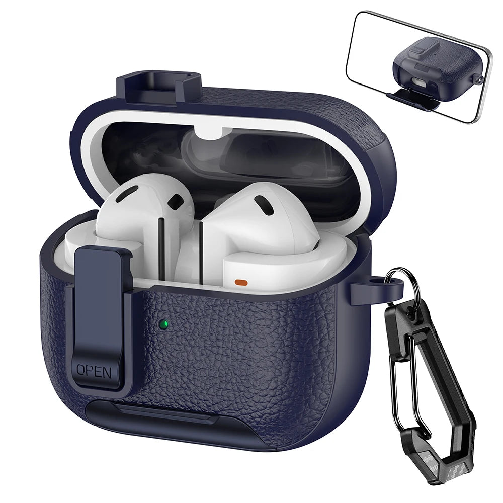 Samsung Galaxy Buds3 Pro Leather Lock Case