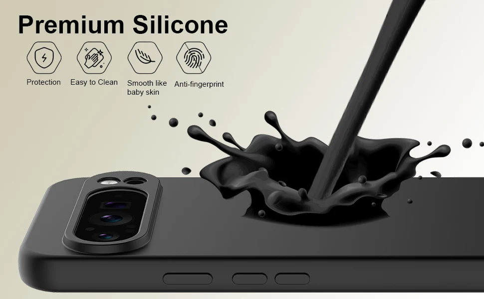 Funda protectora de silicona suave para Google Pixel